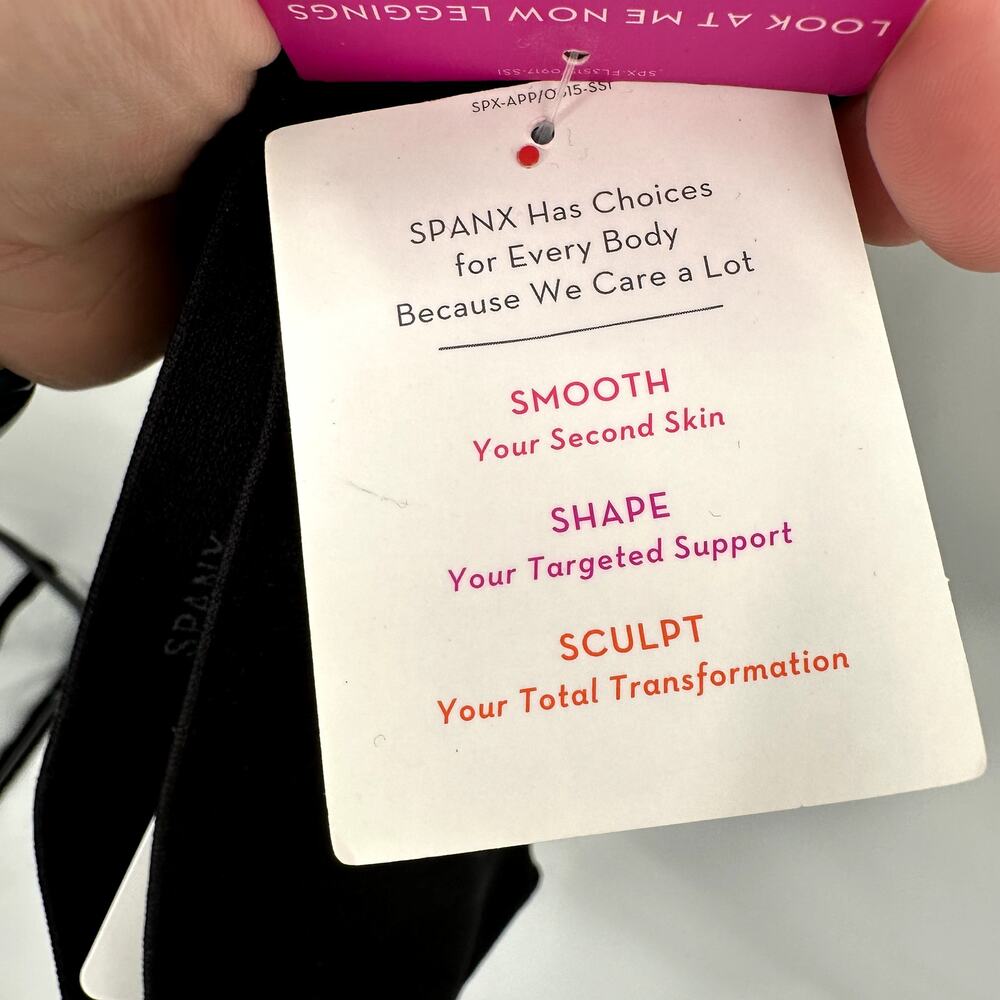 SPANX NWT Look at me Now Seamless Leggings in Black // XS - Picture 10 of 12